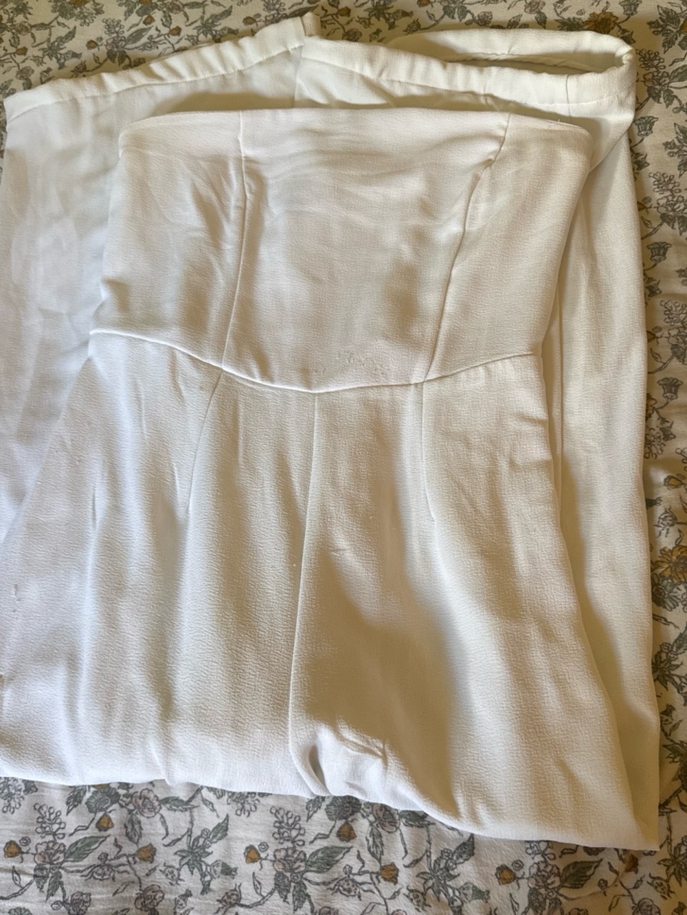 wild fable White Strapless Jumpsuit